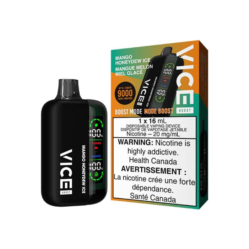 Vice Boost Disposable Vape - Mango Honeydew Ice, 9000 Puffs