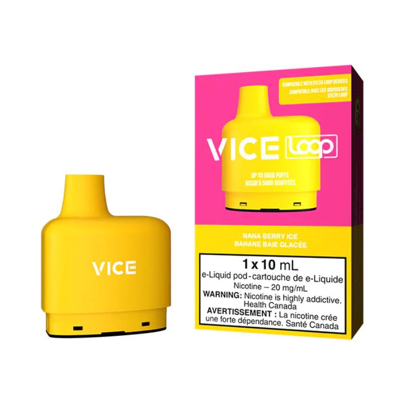 Vice Loop Pods - Nana Berry Ice, 5000 Puffs, 10ML