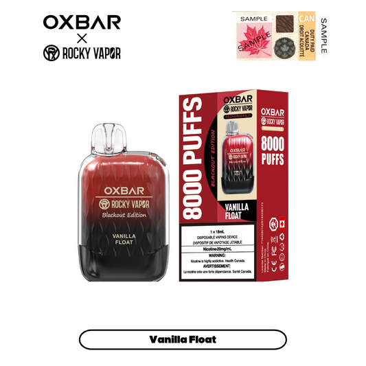 OX Bar G8000 Vanilla Float Disposable Vape