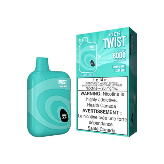 Vice Twist 8000 Disposable Vape - Green Burst