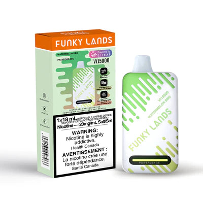 Funky Lands Vi15000 Disposable Vape - Watermelon BBG, 18ML