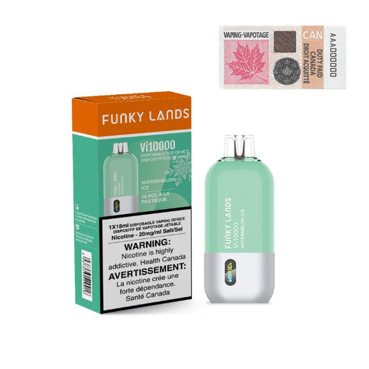 Funky Lands 10000 Watermelon Ice Disposable Vape