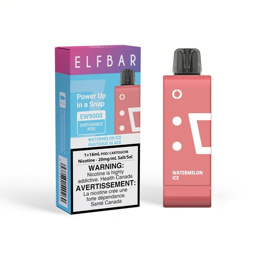 Elf Bar EW9000 Pods - Watermelon Ice, 9000 Puffs