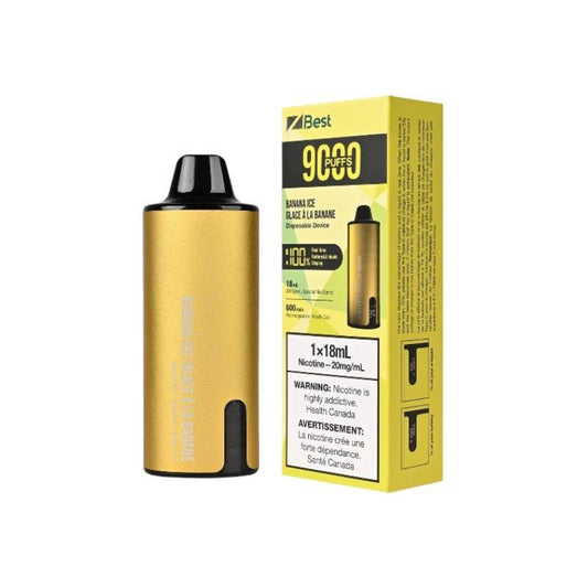 Z Best Disposable Vape - Banana Ice (9000 Puffs), 18ML