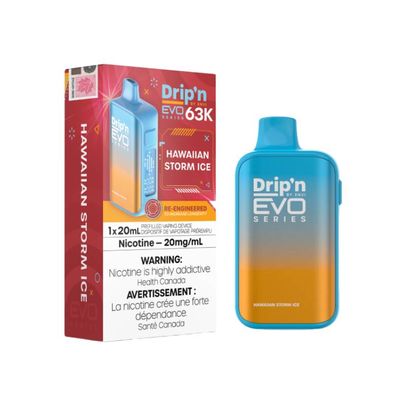 Drip'n by Envi EVO 63K Disposable Vape - Hawaiian Storm Ice Flavour
