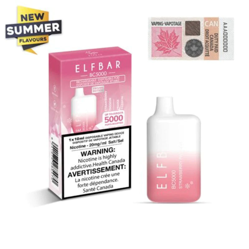 ELF BAR BC5000 Strawberry Passion Disposable Vape