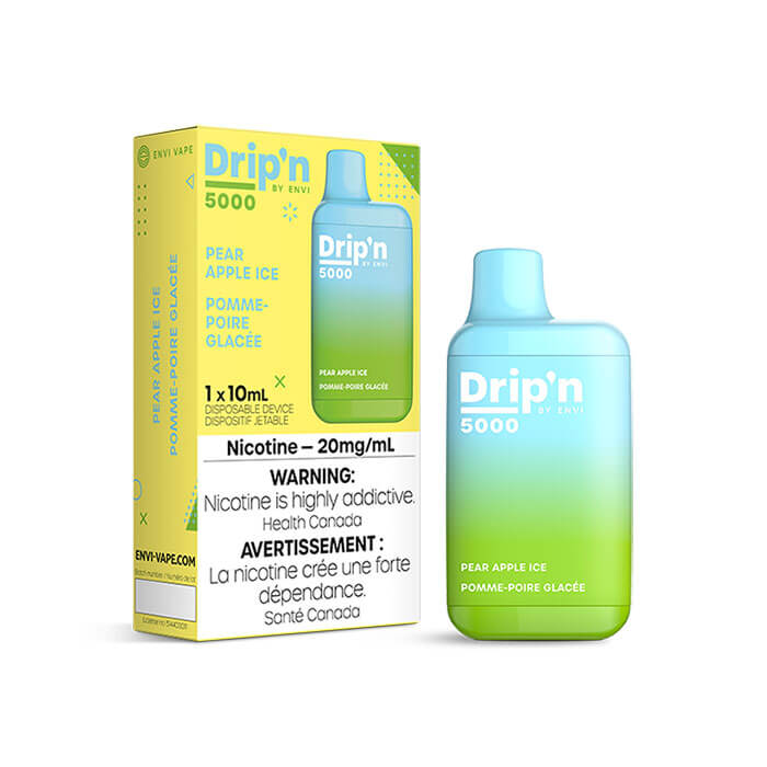 Drip'n by Envi Pear Apple Ice Disposable Vape