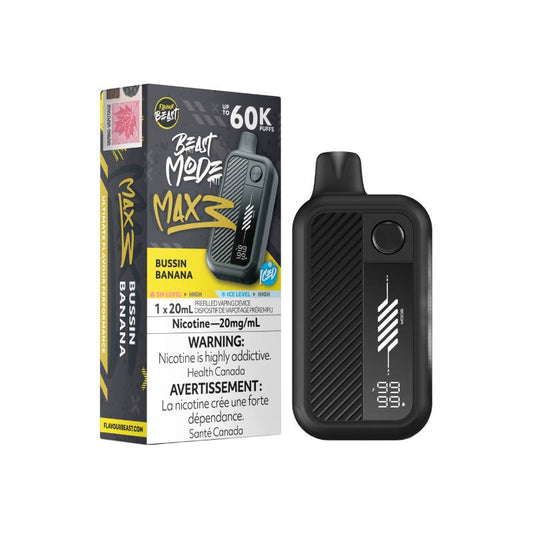 Flavour Beast - Beast Mode Max 3 60k Bussin Banana Iced Disposable Vape