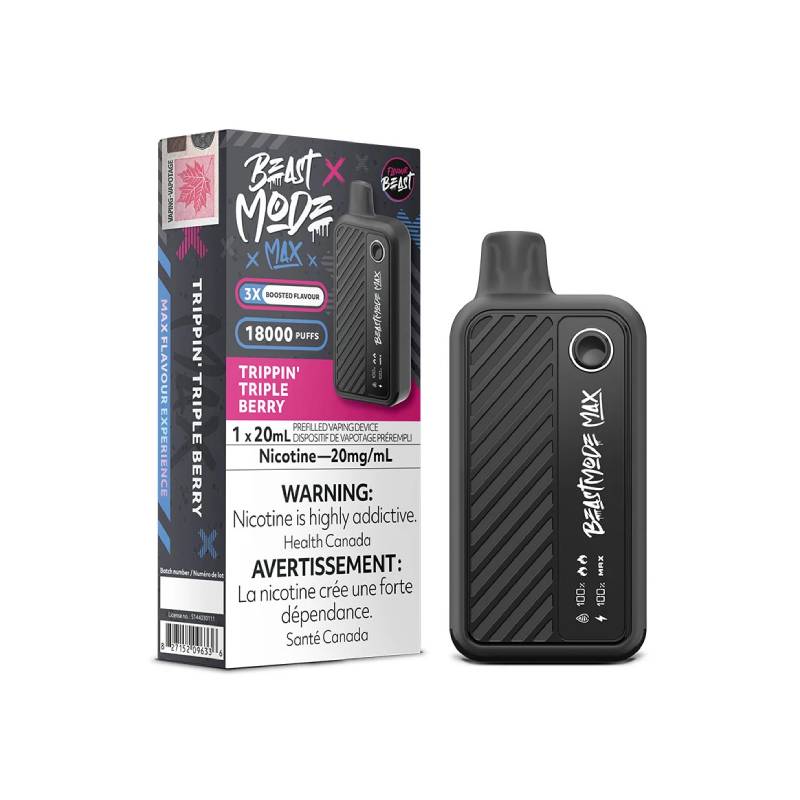 Flavour Beast - Beast Mode Max 18K Disposable: Trippin' Triple Berry, 20ML