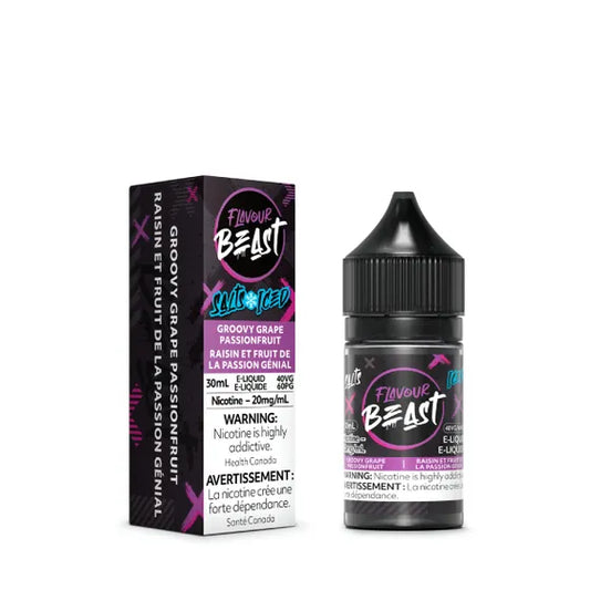 Flavour Beast Groovy Grape Passionfruit Iced Salts E-Liquid