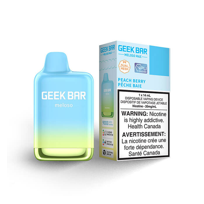 Geek Bar Meloso Max Peach Berry Disposable Vape