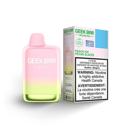 Geek Bar Meloso Max Peach Ice Disposable Vape