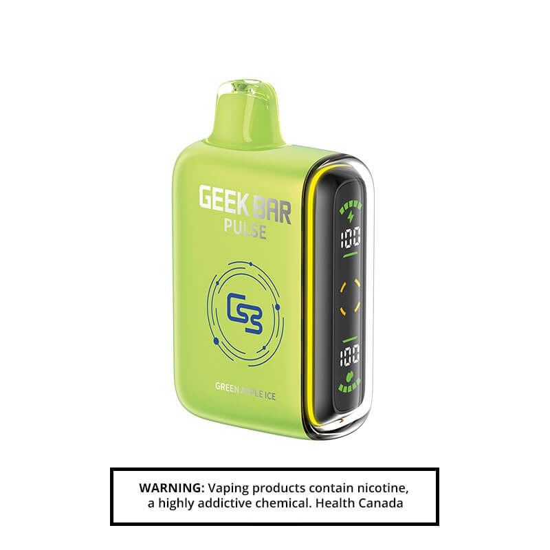 Geek Bar Pulse 9000 Puffs Green Apple Ice Disposable Vape