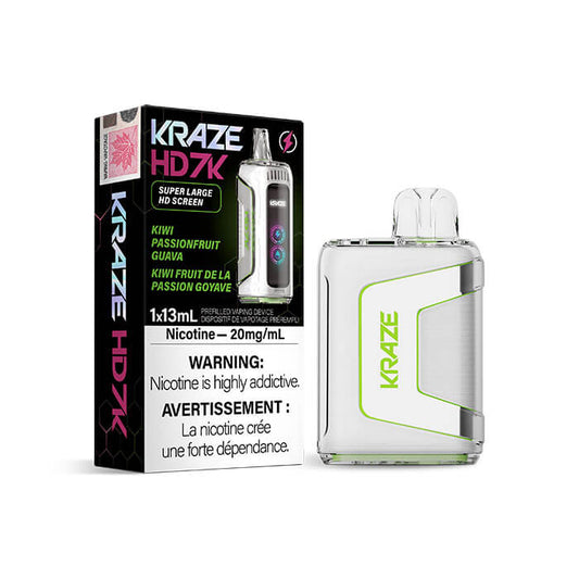 Kraze HD 7K Kiwi Passionfruit Guava Disposable Vape