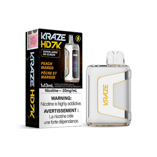 Kraze HD 7K Peach Mango Disposable Vape