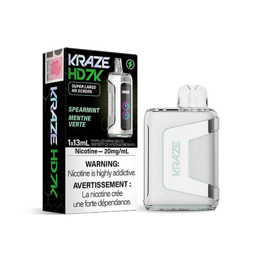 Kraze HD 7K Spearmint Disposable Vape