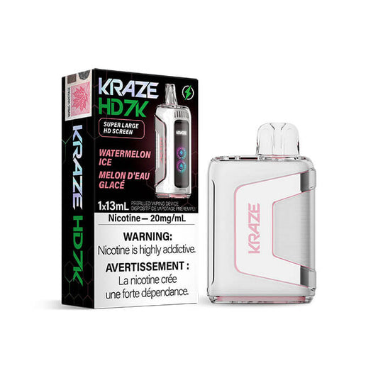 Kraze HD 7K Watermelon Ice Disposable Vape