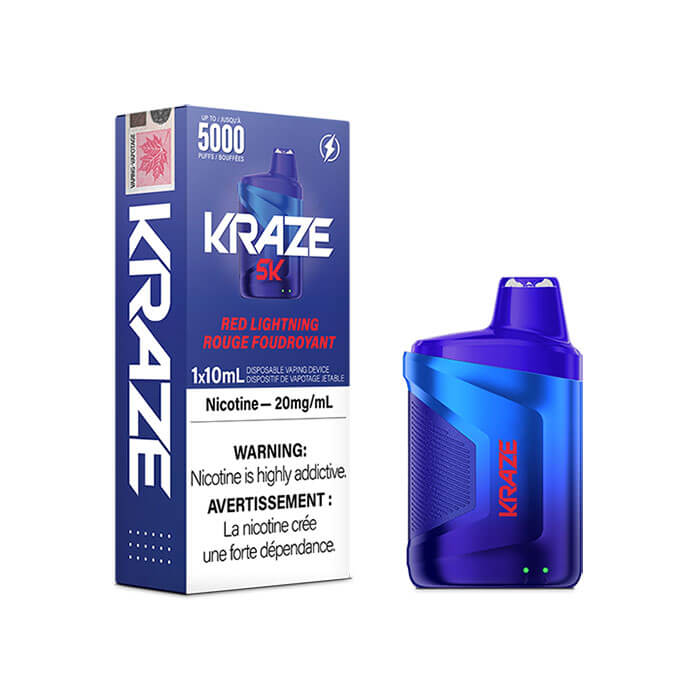 Kraze 5K Red Lightning Disposable Vape