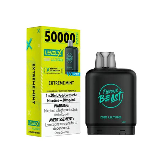Flavour Beast Level X G2 Ultra Pod 50K - Extreme Mint