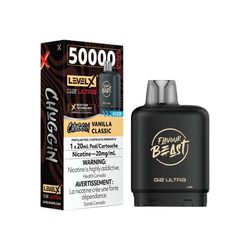 Flavour Beast Level X G2 Ultra Pod 50K - Chuggin' Vanilla Classic
