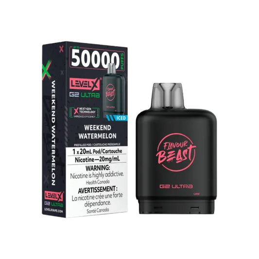Flavour Beast Level X G2 Ultra Pod 50K - Weekend Watermelon