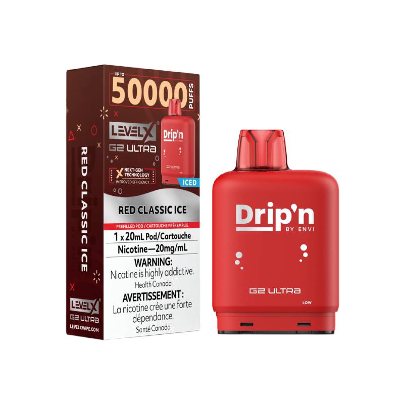Drip'n Level X G2 Ultra 50K Pod - Red Classic Ice