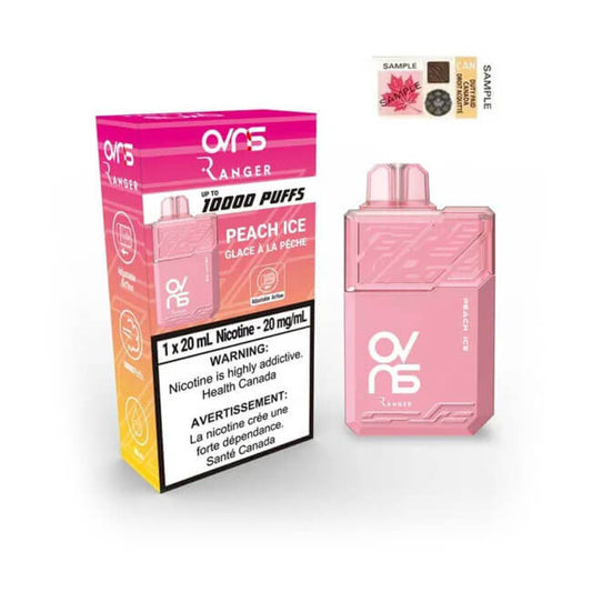 OVNS Ranger 10000 Peach Ice Disposable Vape