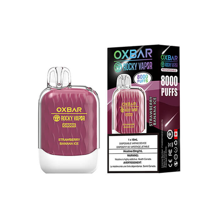 Oxbar G8000 Strawberry Banana Ice Disposable Vape