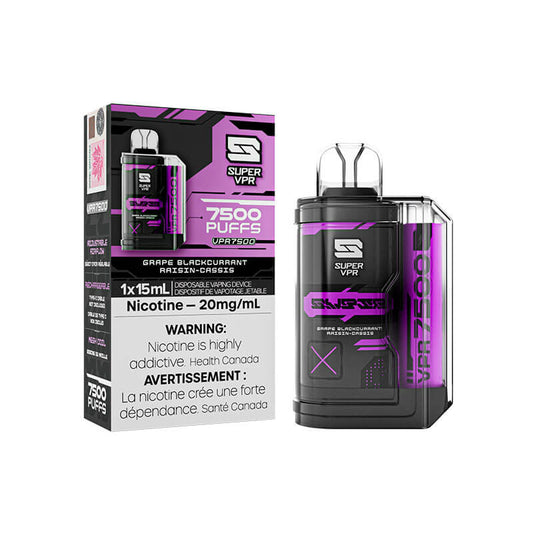 Super VPR 7500 Grape Blackcurrant Disposable Vape