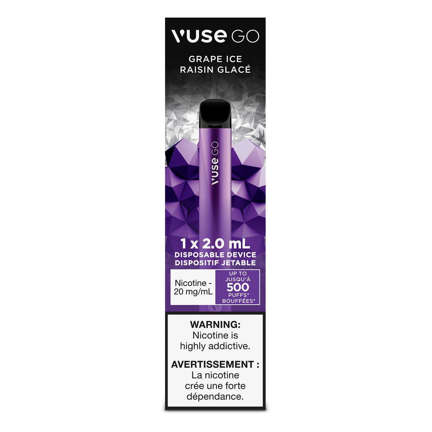 Vuse Go Disposable Grape Ice 20mg