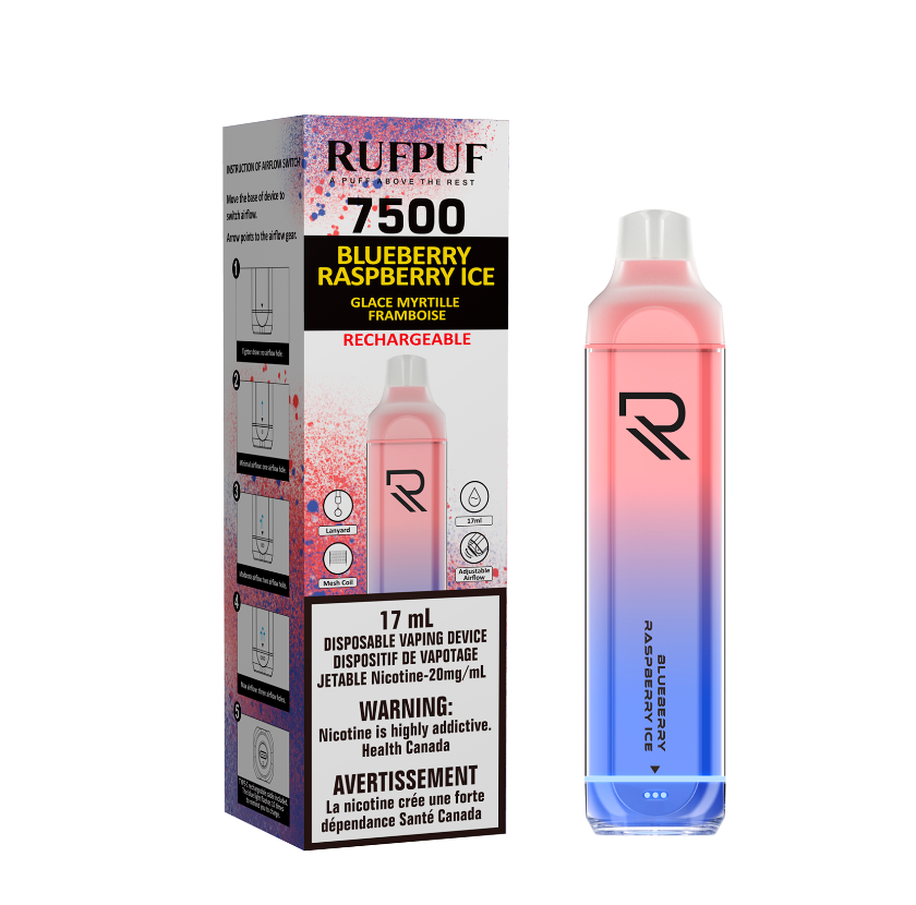 Gcore RufPuf Blueberry Raspberry Ice (7500 puffs)