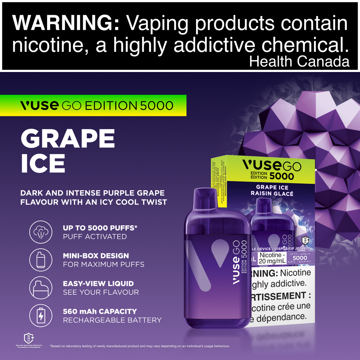 Vuse Go Edition 5000 Grape Ice