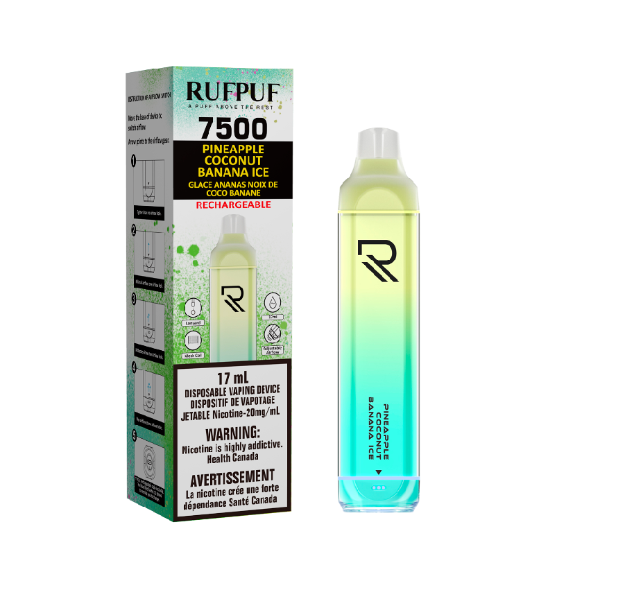 Gcore RufPuf Pineapple Coconut Banana Ice (7500 puffs)