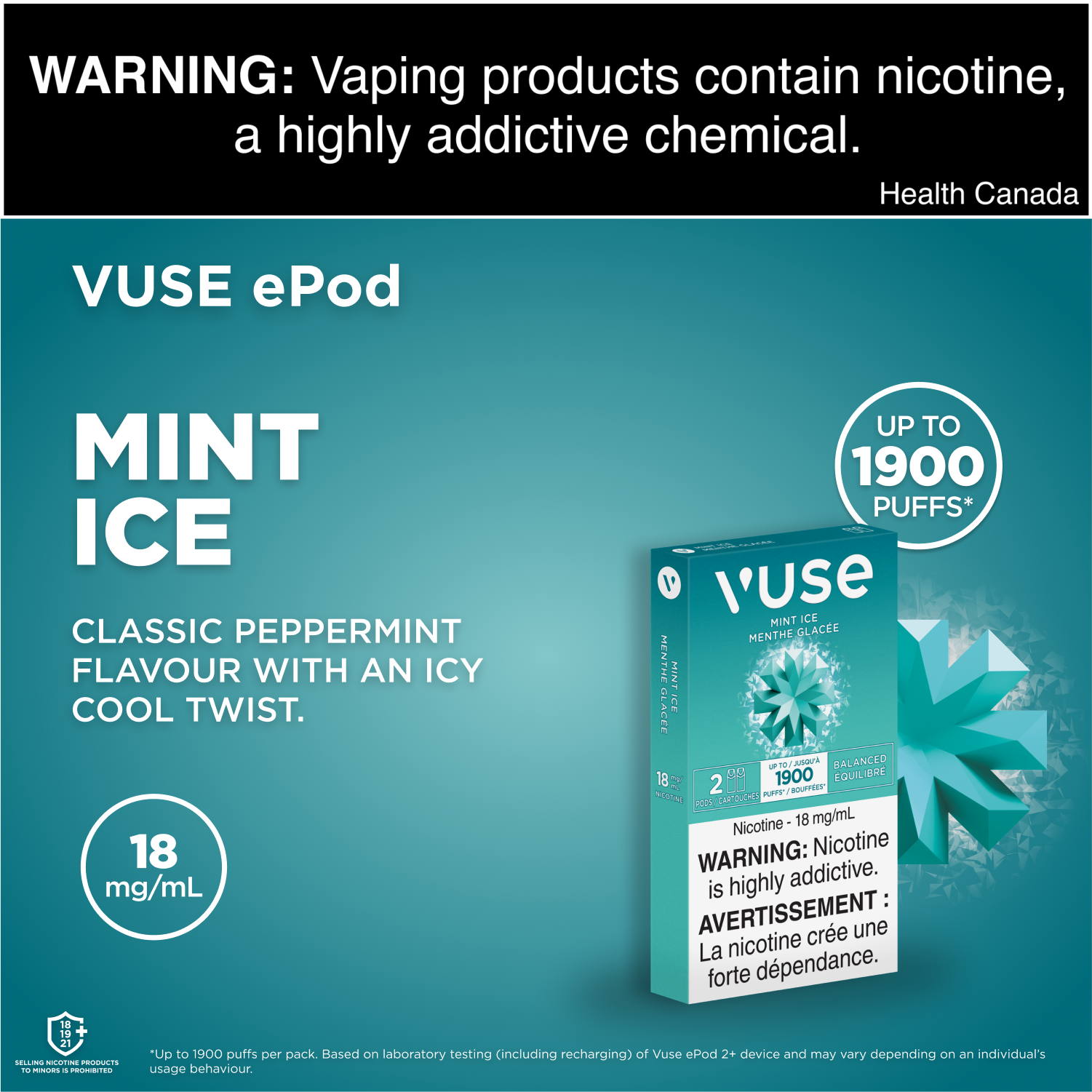Vuse ePod Mint Ice Pods (2x) Vapeluv