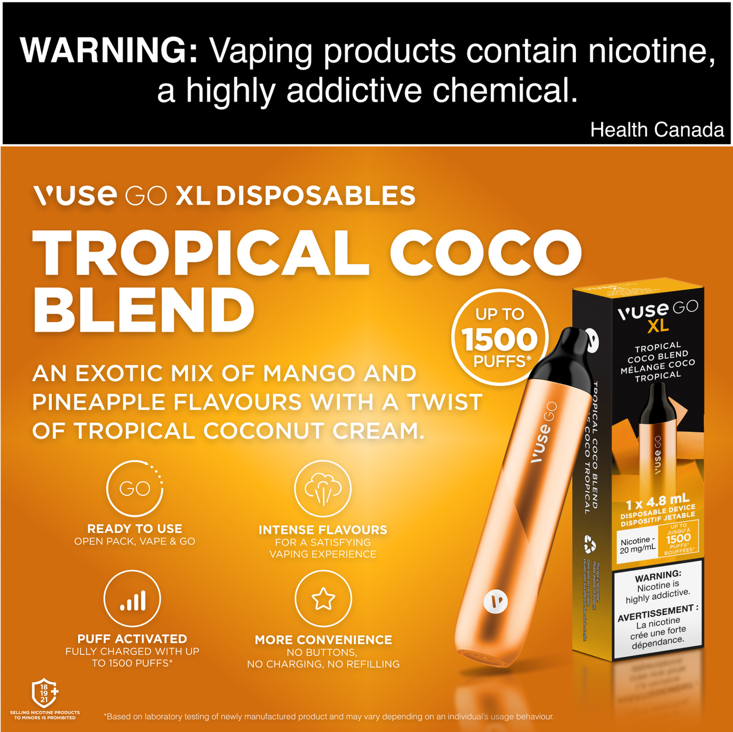 Vuse Go XL Tropical Coco Blend Disposable Vape