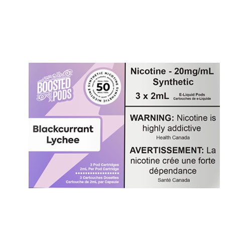 Boosted STLTH Pods - Blackcurrant Lychee, Synthetic 50MG