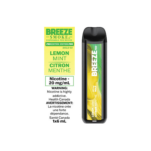 Breeze Pro Lemon Mint Disposable Vape
