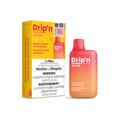 Drip'n by Envi Mango Peach Watermelon Disposable Vape