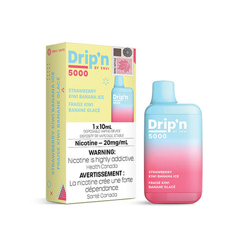 Drip'n by Envi Strawberry Kiwi Banana Ice Disposable Vape