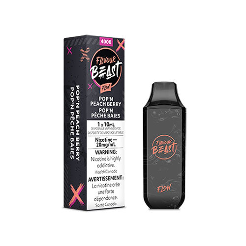 Flavour Beast Flow Pop'n Peach Berry Disposable Vape