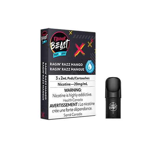 Flavour Beast Ragin' Razz Mango Pods