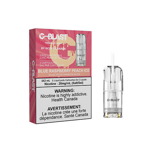 Gcore G-Blast Blue Raspberry Peach S Pods | Vapeluv Canada