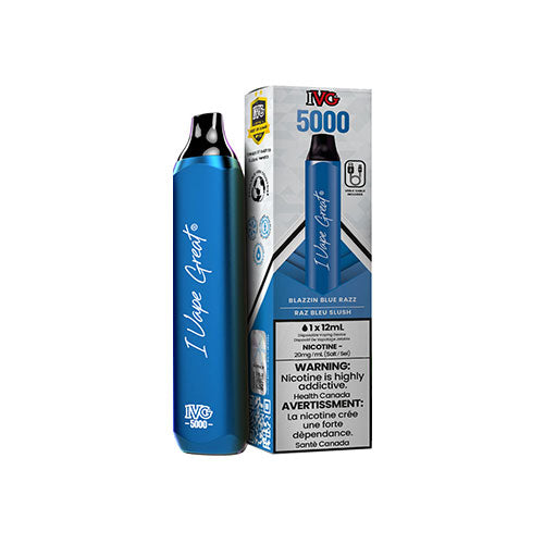 IVG 5000 Disposable Vape Blazzin Blue Razz