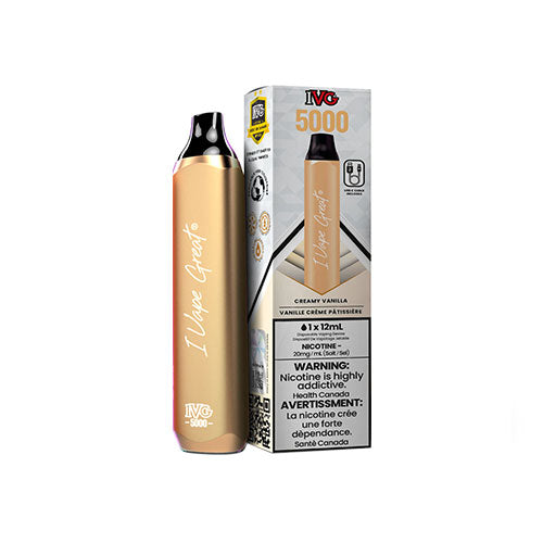 IVG 5000 Disposable Vape Creamy Vanilla