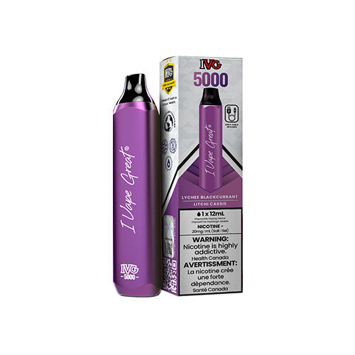 IVG 5000 Disposable Vape Lychee Blackcurrant
