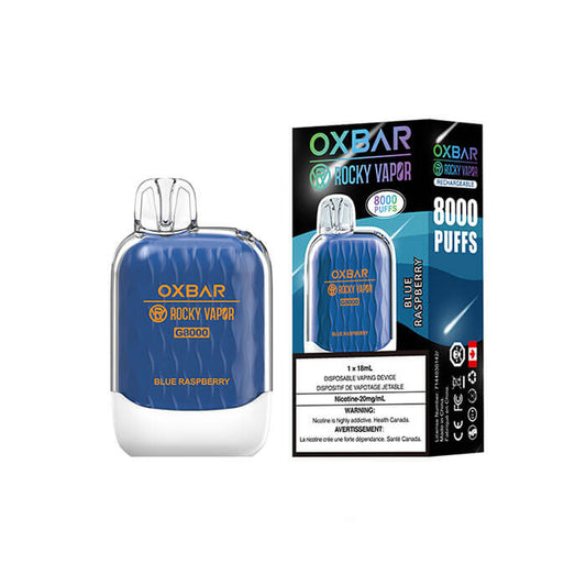 OX Bar G8000 Blue Raspberry Disposable Vape