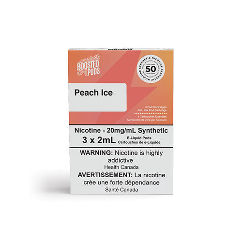 Boosted Peach Ice Stlth Compatible Pods